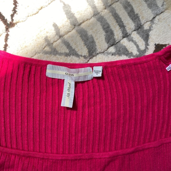 Guess Silk Blend Short Sleeve Shirt - Picture 2 of 5